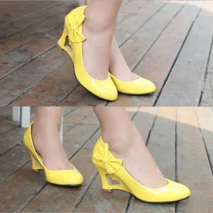 Summer High Heel Low-cut Bow Women's High Heels