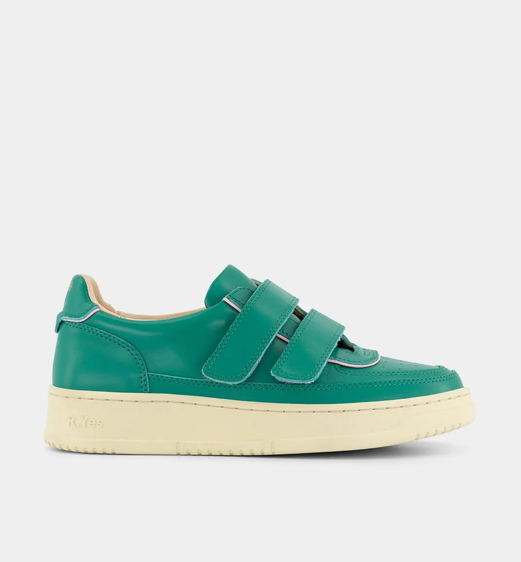 Super Journey Leather Velcro Sneaker | Jade