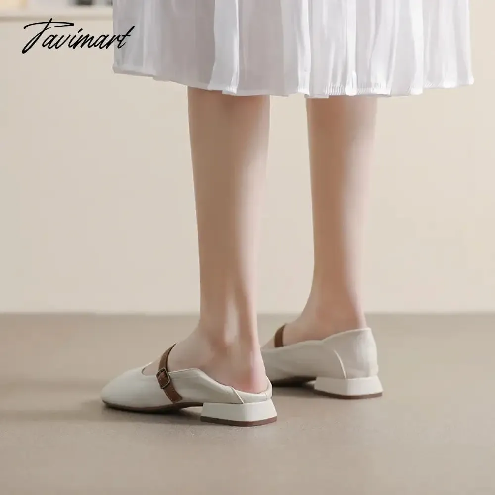 TAVIMART -  woman mary jane shoes fashion brand design work office and banquet Spring and Autumn Casual Outerwear Large size 41-43 low heel