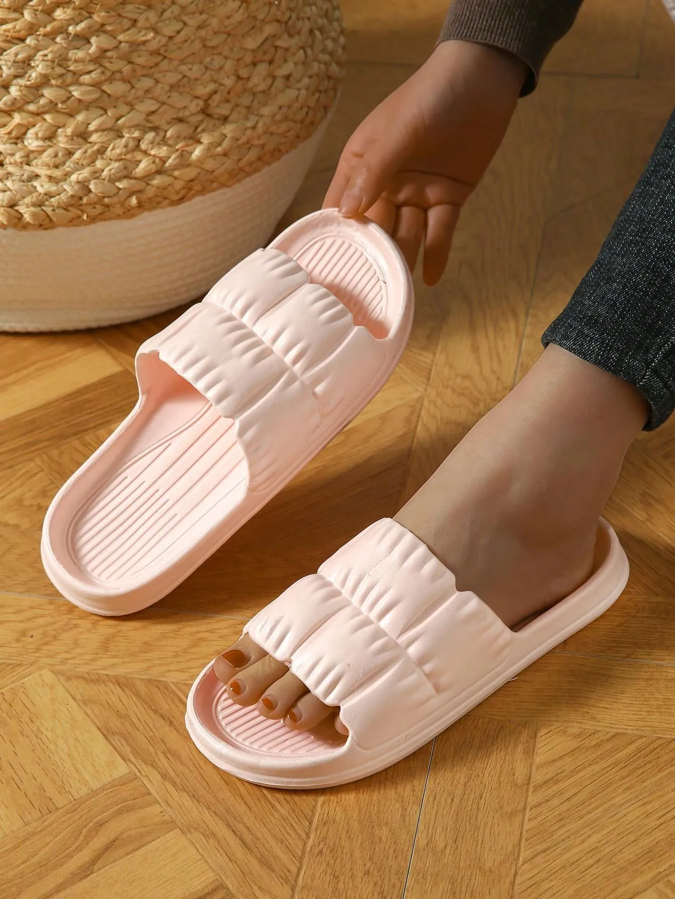 Thick-Soled Anti-Slip Home Bathing Slipper With Cool Feeling And Soft Outside For Indoor & Outdoor Use