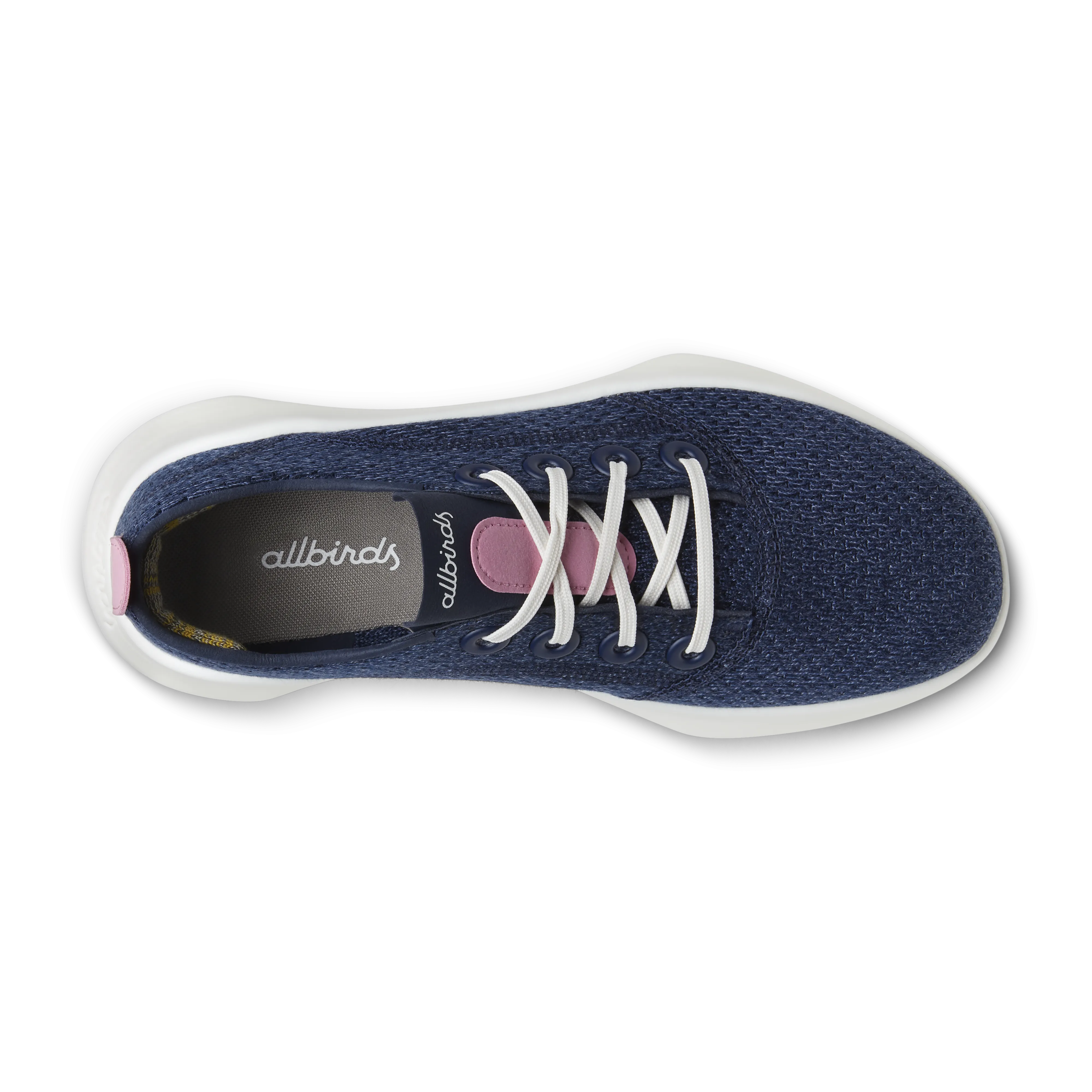 Women's SuperLight Tree Runners - Deep Navy/Basin Pink (Natural White Sole)